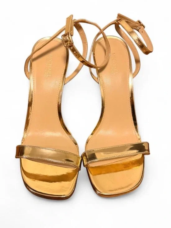 Michael Kors Gold Heels Size 7