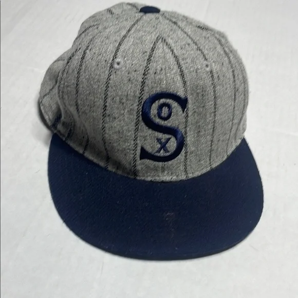 Gray and Blue Sox Cap‎ youth 6 7/8 youth