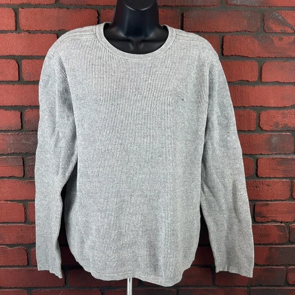 Michael Kors‎ Shirt Womens Large Grey Thermal Long
