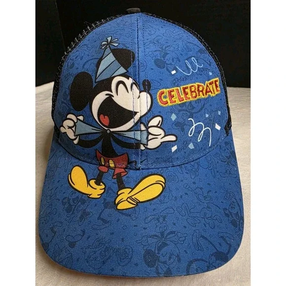 Disney Mickey Mouse Youth Baseball Hat Cap‎ Celebrate 2019  90th Birthday
