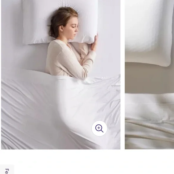Crisp White Cotton Sheets for a Minimalist Look SPLIT KING