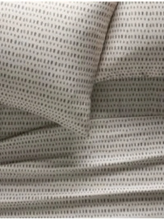 Modern Organic Cotton Sateen Printed Sheet Set, Queen Set