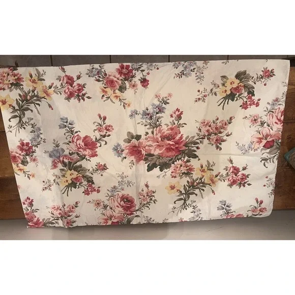 VTg. RALPH LAUREN PETTICOAT FLORAL CORAL CINNAMON (1) STANDARD PILLOWCASE 15X30