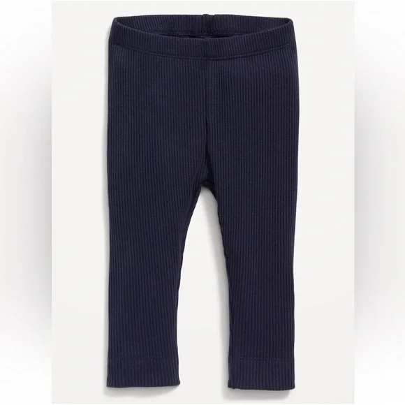 Old Navy Baby Size 12-18 Months Unisex Rib-Knit Leggings In the Navy Blue 29-31