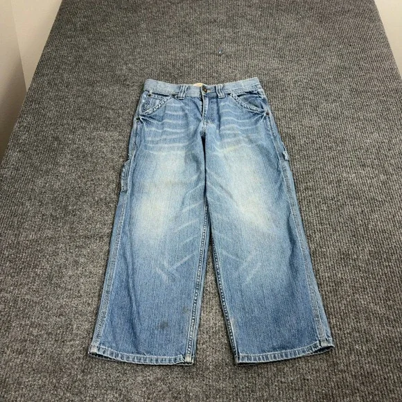 Urban Pipeline Carpenter Jeans‎ Boys 10H Blue Cotton Baggy Utility Skate Y2K