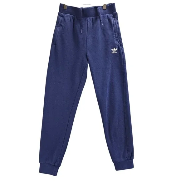 Adidas Originals Youth‎ M 11-12Y Navy Blue Trefoil Joggers Boys Girls Sweatpants