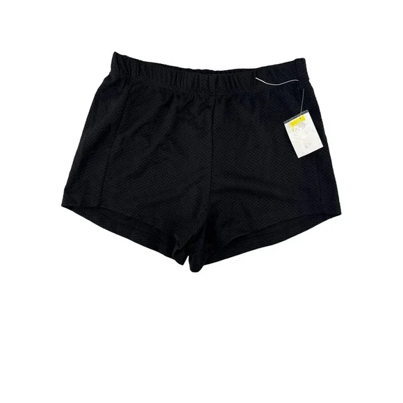 Z by Zella Girls Black Mesh Active Athletic Shorts Size M 8-10 Reflective Logo