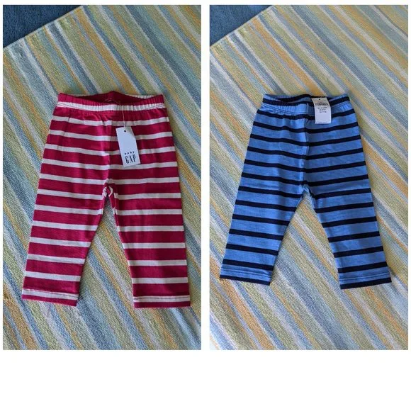 🆕 🌟 Lot of 2 NEW GAP leggings size 3-6m