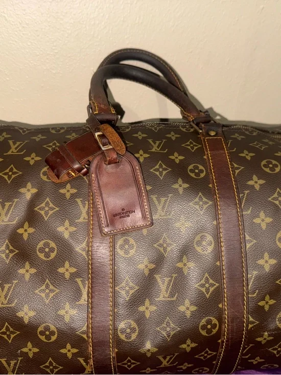 Louis Vuitton Brown Monogram Keepall Duffel Bag