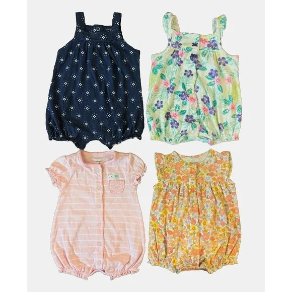 Carters Baby Girl Clothes‎ Lot 3 Months Rompers Outfits Summer Shorts 1 PC Mouse
