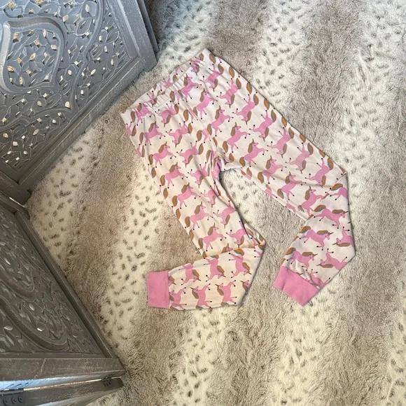Hanna Andersson Unicorn pajama pants girls size 6 magical pastel girlhoodcore