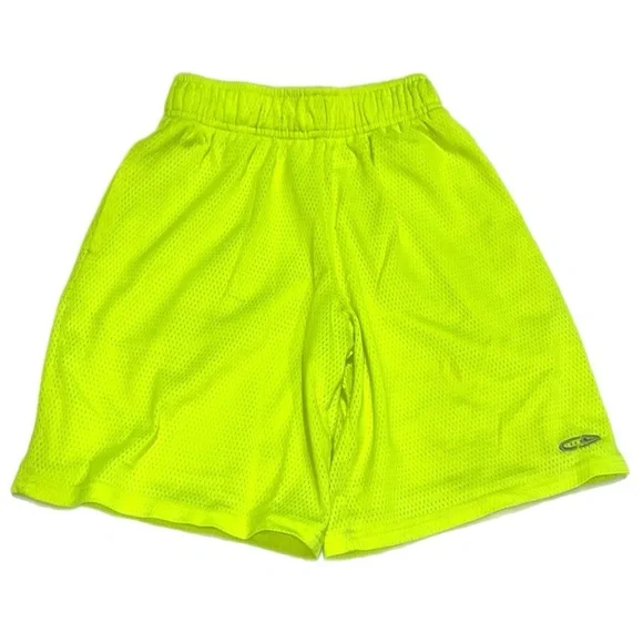 Boy’s Neon Yellow Athletic Shorts‎ Size 8/10 Med -  4210