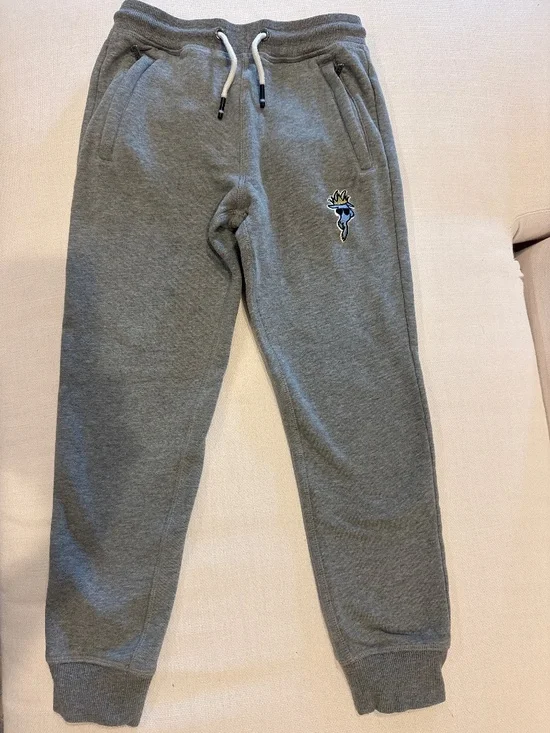 GOAT USA Youth Medium Gray Fleece Jogger Sweatpants Boys/Girls