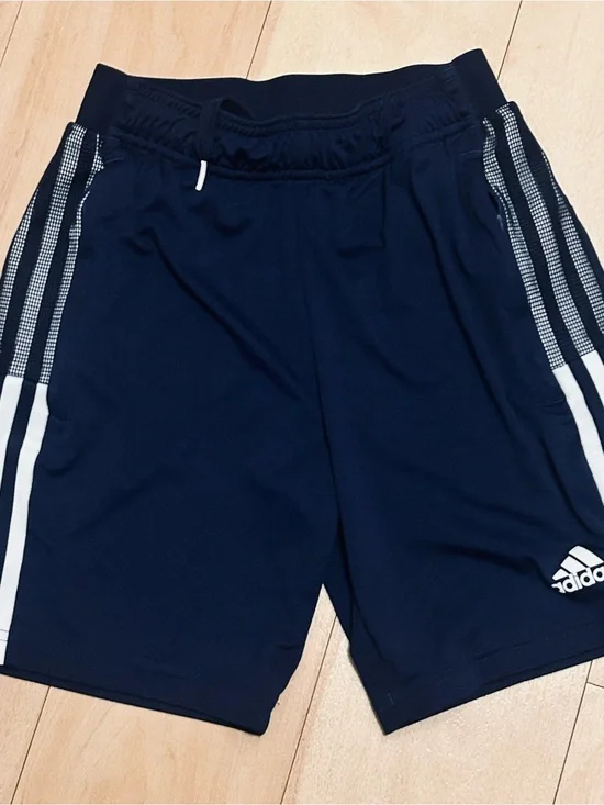 Adidas Kids' Navy Athletic Shorts‎ 11-12