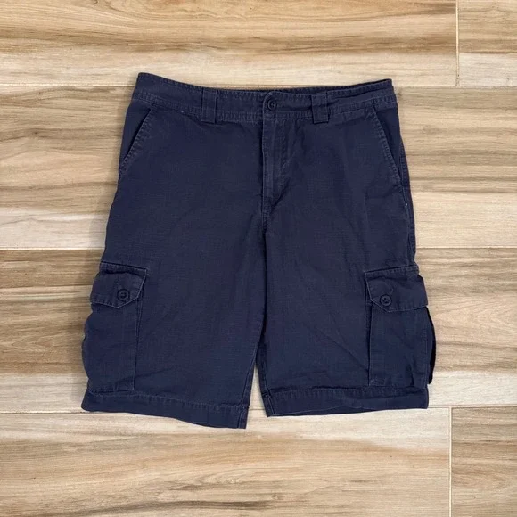 Polo‎ Ralph Lauren Boys Navy Blue Ripstop Cargo Shorts Size 16 Utility Outdoor