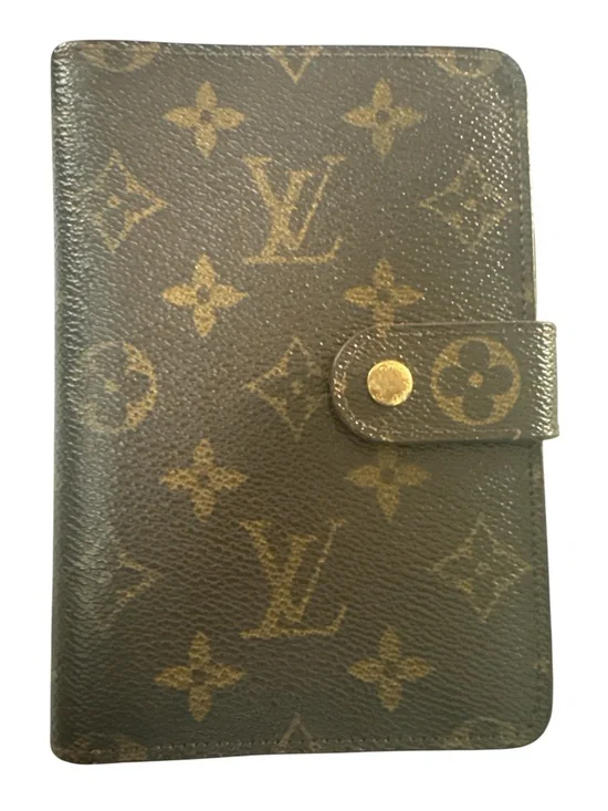 Louis Vuitton Monogram Porte-Papier zip wallet in Brown and Gold-Tone
