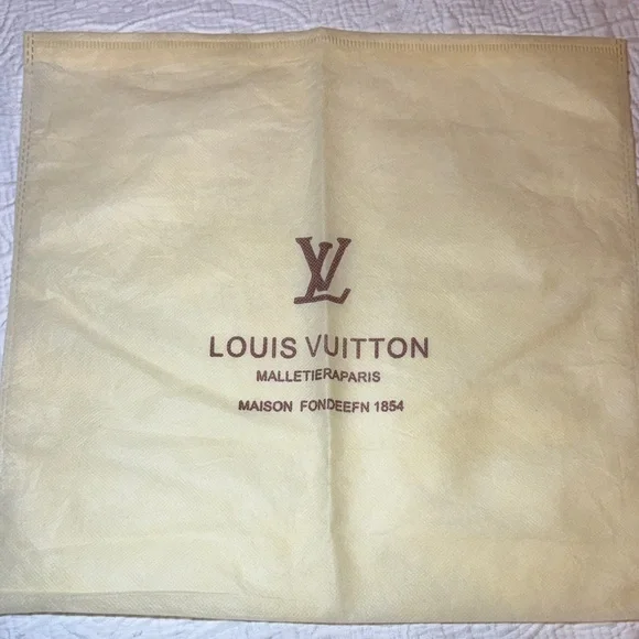 Louis Vuitton Yellow Fabric Dust Bag 13”x 13”