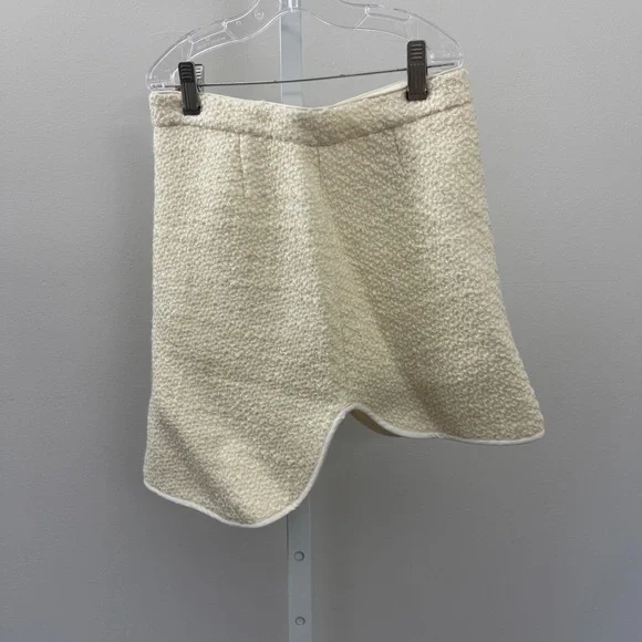 No 21 Boucle Fleece‎ Skirt Kids Girls size 10 yr Cream