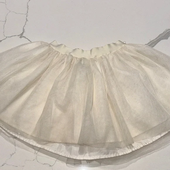 Ralph Lauren Girls Toddler Cream Tulle Tutu Skirt 4/4T