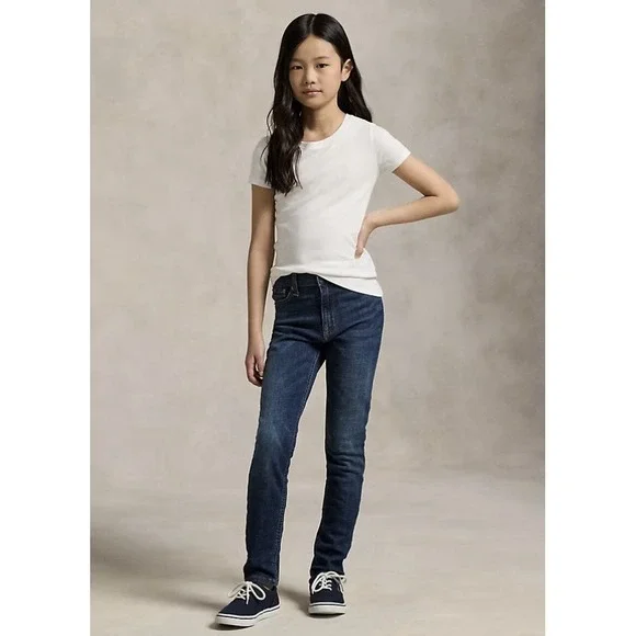 Lauren By Ralph Lauren Classic‎ Straight Denim Jeans Girls Size 6P Inseam 29