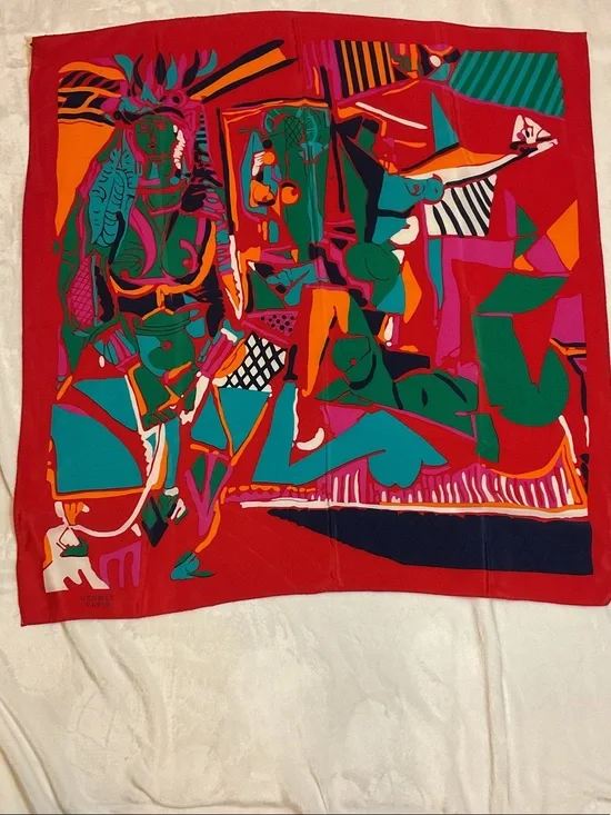 Hermes Modernism Tropical Silk Scarf