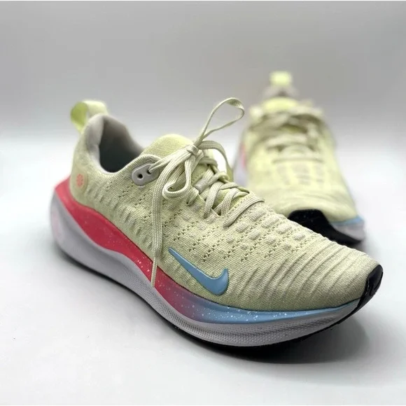 NIKE‎ ReactX Infinity Run 4 Shoes Women's Size 7.5 Barely Volt Aquarius Blue