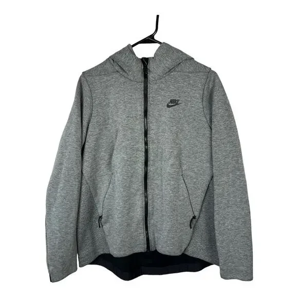 Nike Gray zip up hoodie full zip medium sweatshirt jacket athleisure Casual