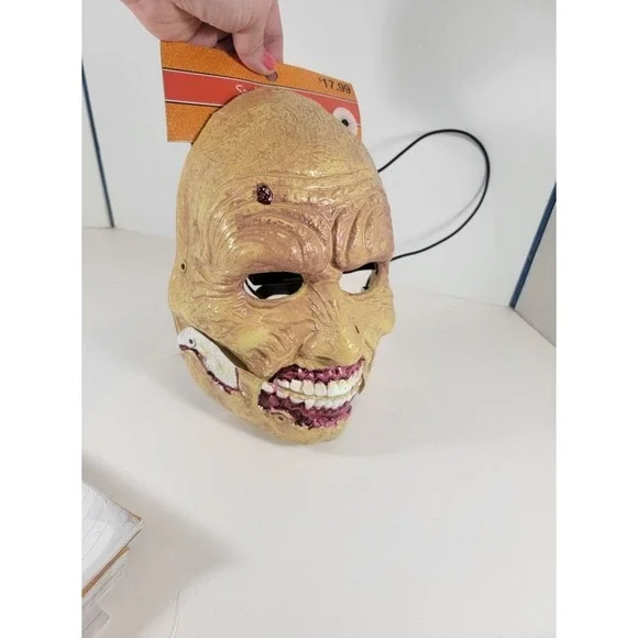 Undead ZombieMoving Jabber Jaw Mouth‎ with sound Halloween Mask New Cosplay