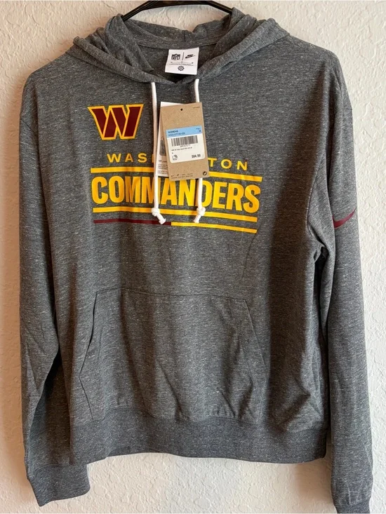 Nike Washington Commanders Charcoal Pullover Hoodie - Women’s Medium NFL NWT