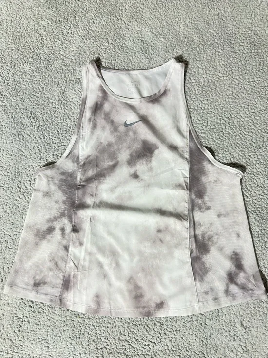 Nike Dri-FIT Tie Dye Cropped Tank Top Small Sleeveless Athletic Women’s Shirt