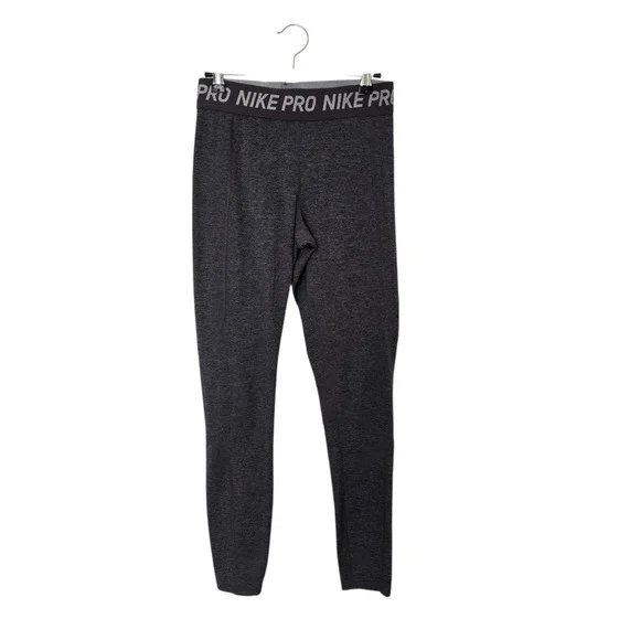 Nike‎ Pro Dri-FIT Leggings Women Small Charcoal Gray Athletic Tight