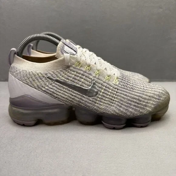 Womens Size 8 Nike Air VaporMax Flyknit 3 Shoes True White‎ Running Sneakers