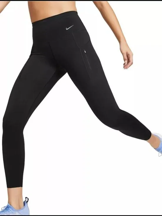 Women's Nike Go Firm-Support High-Rise 7/8 Leggings with Pockets-Size L (DQ5636)
