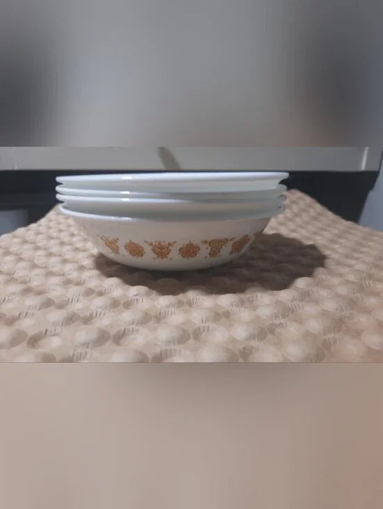 Corelle Butterfly Gold Bowls X 4