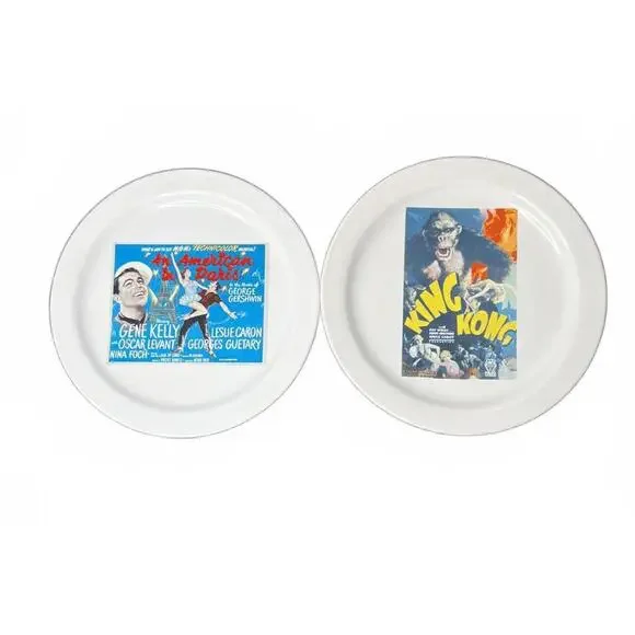 Vintage Movie Poster Plates - King Kong & An American in Paris‎