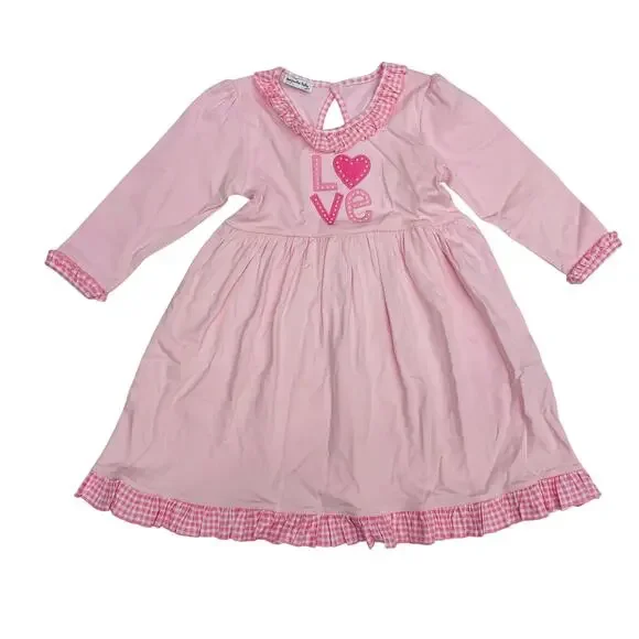 NWT Magnolia Baby 12M Love Applique Dress