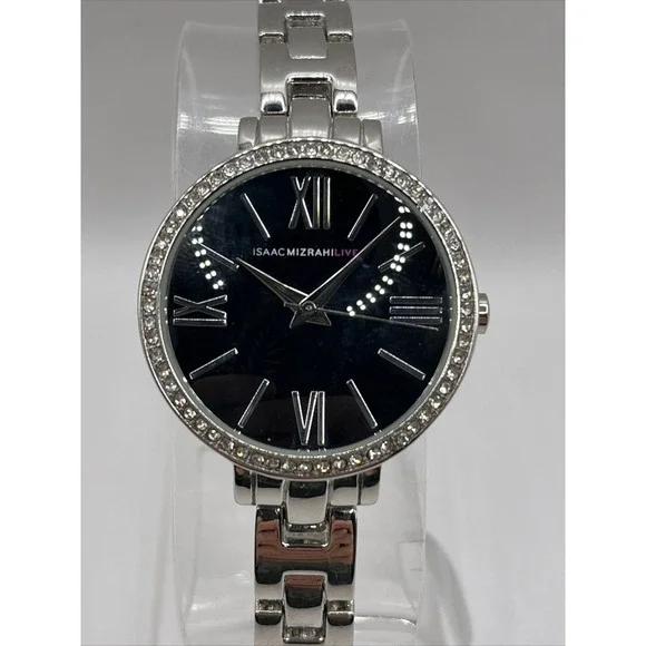 Isaac Mizrahi Live Women's Quartz Watch Rhinestone Bezel IMZ673-‎ New Battery