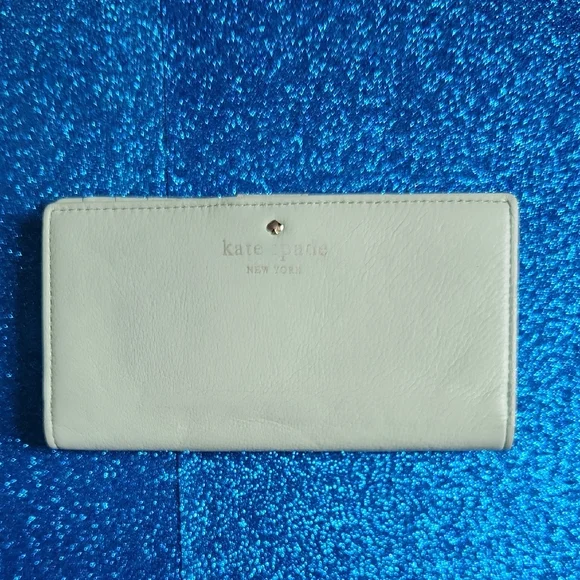 Kate Spade Mint Wallet Leather