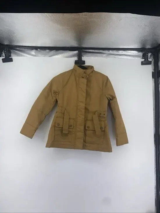 Land End Kids Coat Size 7-8y Belted NWOT