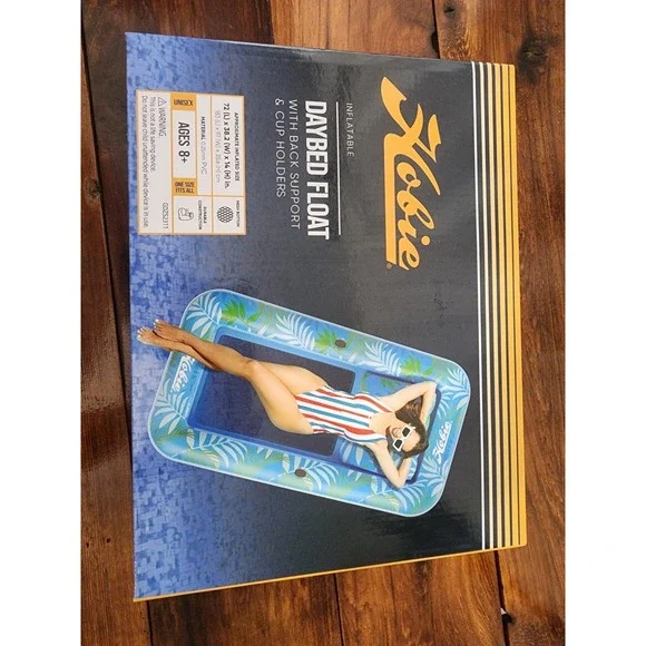 Hobie Day‎ Bed Float New Inflatable Pool Cupholders