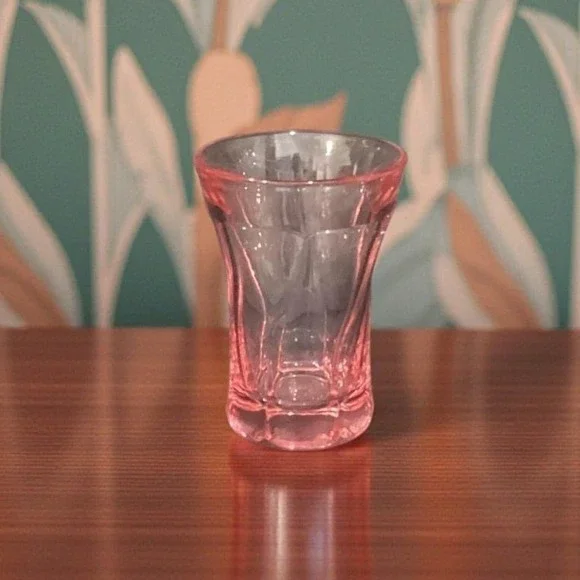 Fostoria Pink Jamestown Flat Tumbler, Vintage 10oz Cocktail‎ Glass,  Drinkware