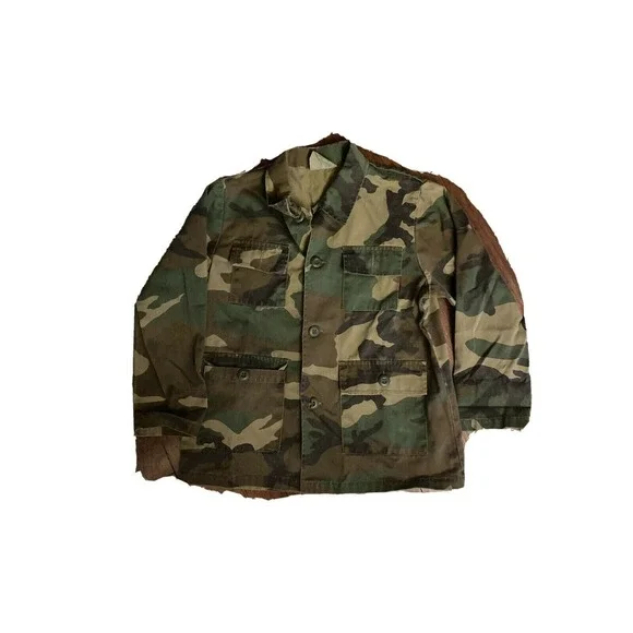 Military Army Green‎ Camouflage Fatigues Child Size 12 Up to 34.5 inch Chest