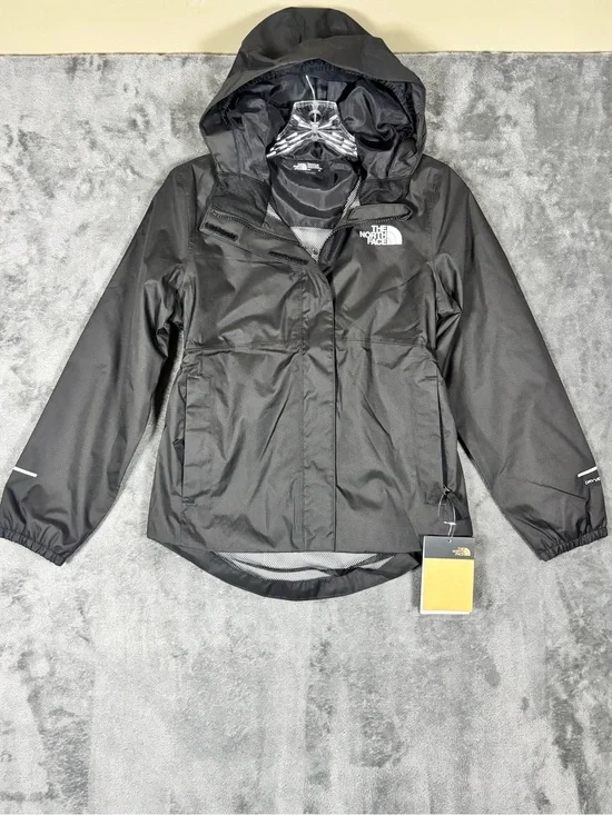 NWT‎ The North Face Girls Antora Rain Jacket Size 12 Black