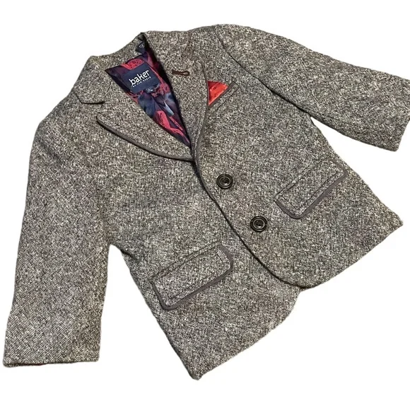 Baker Ted Baker Infant Boy Wool Blend‎ Blazer, Size 6-12 months