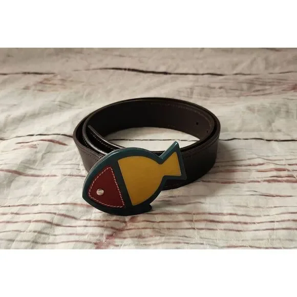 Prada‎ Fish Buckle Belt Size 32