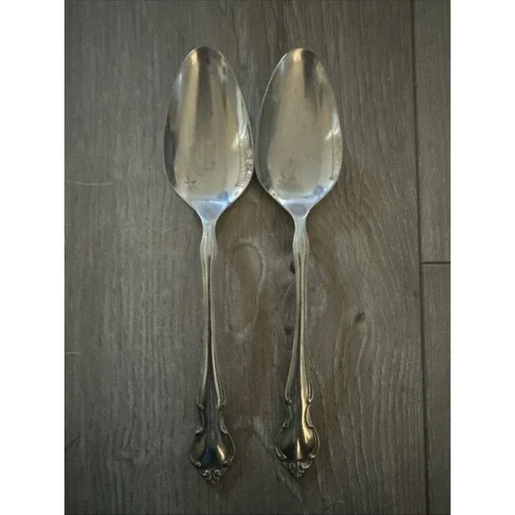 2 Pcs‎ Wm Rogers Mfg Co ROYAL SPLENDOR Serving  Spoons International Silver