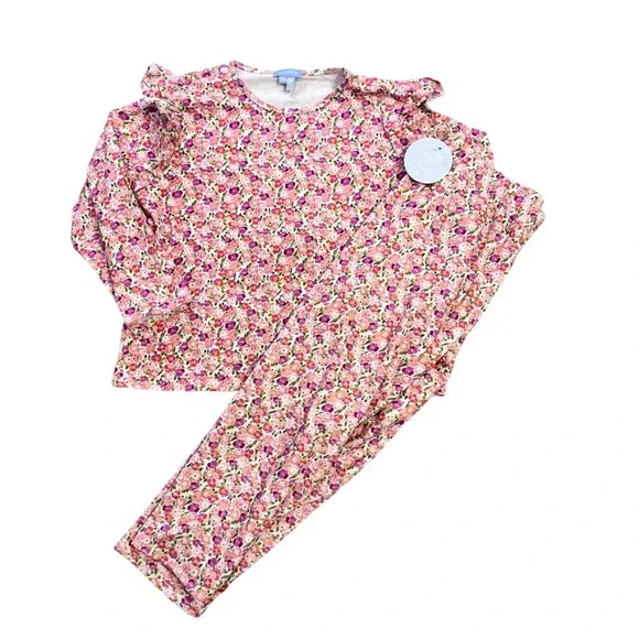 Hill House Kids Lounge Set‎ Sweats NEW Floral Print Long Sleeve Pants Size 12Y