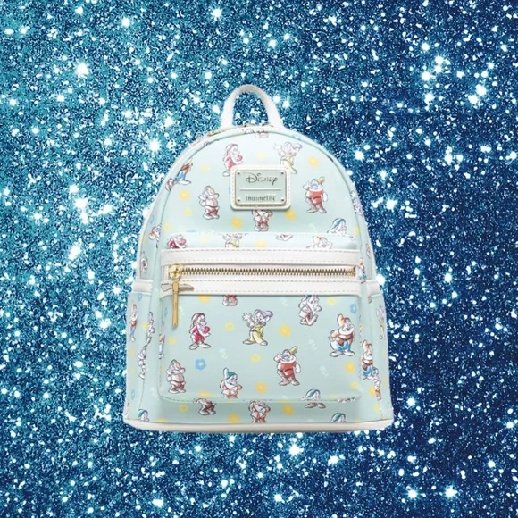 Loungefly Disney Snow White‎ and the Seven Dwarfs Green Mini Backpack