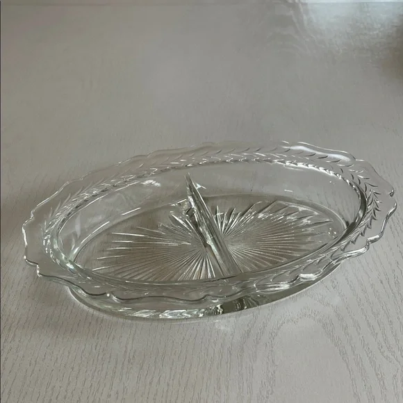 Vintage Starburst Relish Serving Dish
