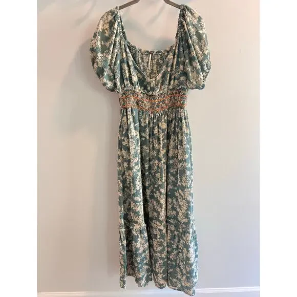 Free People Soft Seafoam Ellie Maxi Dress Size S